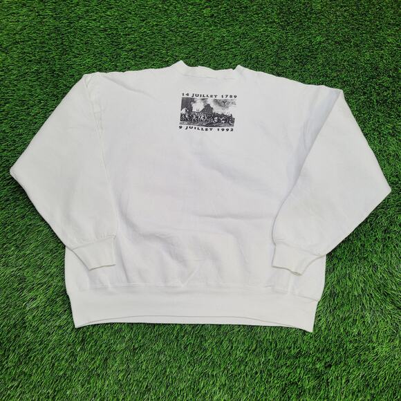 Vintage 1992 Bastille-Days Milwaukee Sweatshirt XL 24x25 France - Picture 2 of 15